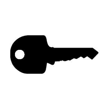 Locksmiths Key Iron on Decal